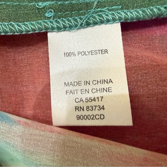 🇨🇦 Claire Desjardins by Carre Noir Abstract Art-to-Wear Tunic Blouse - Picture 4 of 4